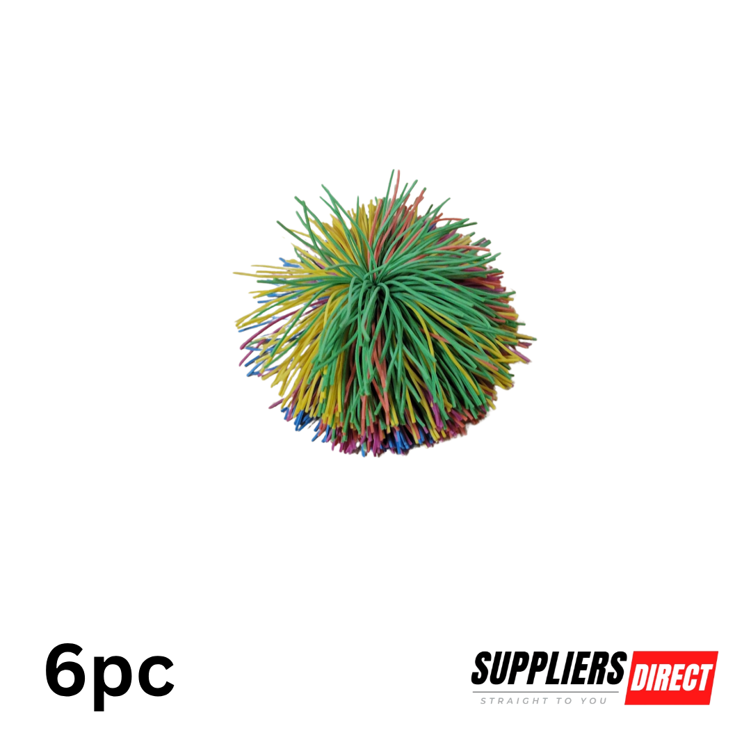 Colorful Sensory Fidget Pom Pom Set – Elastic Textured Balls for Kids & Adults, Stress Relief & Party Gift Toys (Ages 3–6)