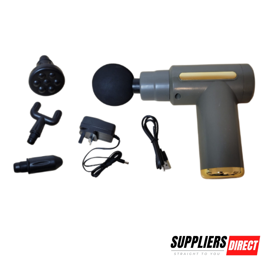 Deep Tissue Massage Gun – Percussion Muscle Massager with 3 Attachments for Relaxation & Recovery