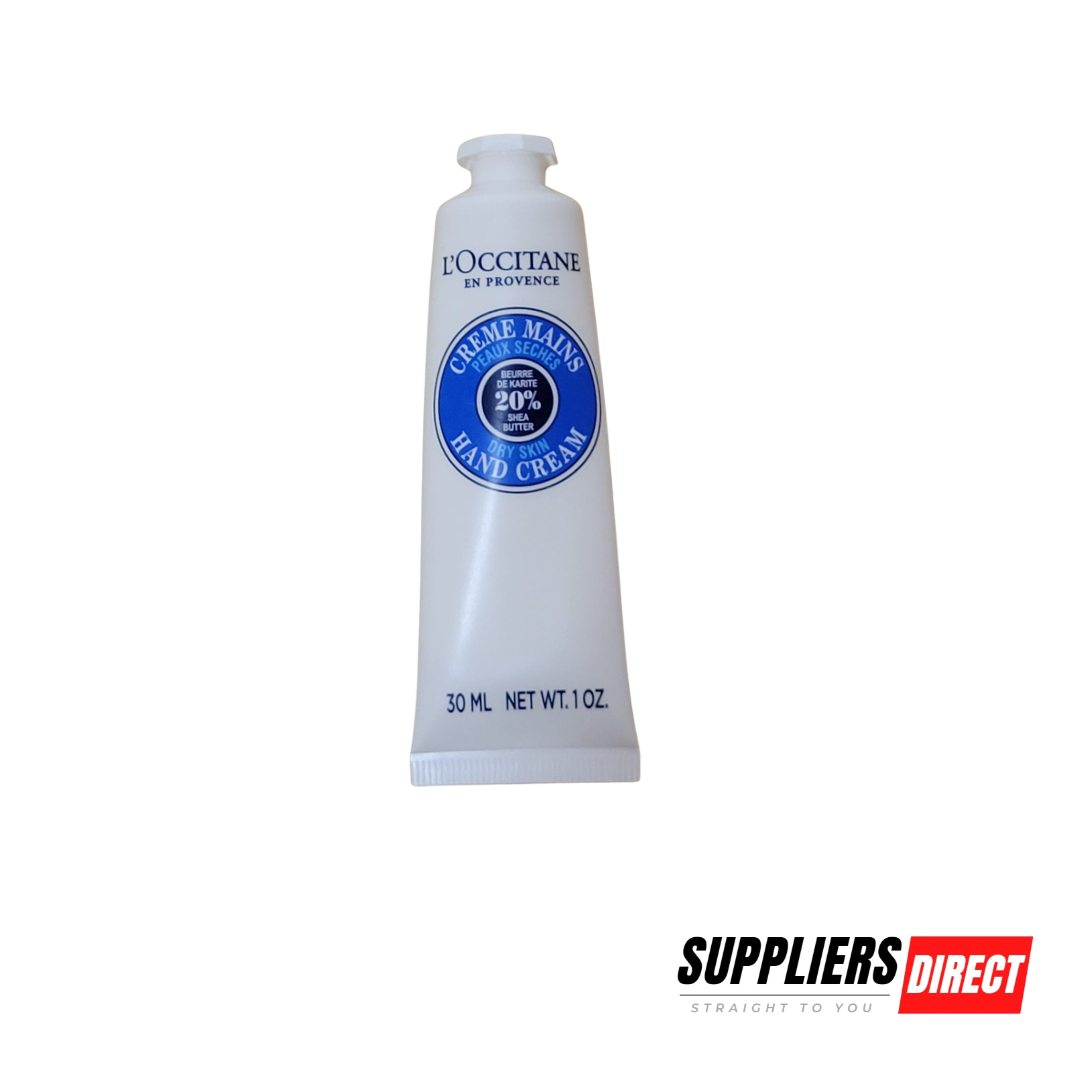 L’OCCITANE Shea Butter Hand Cream 30ml – Intensive Moisturizing Formula for Dry Hands (20% Shea Butter)