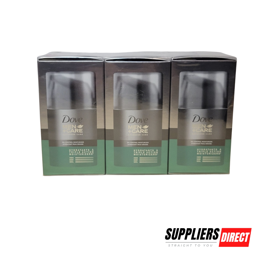 Dove Men+Care Advanced Care Oil-Control Moisturizer 50g (Pack of 3) – Hydrating & Shine-Reducing Face Cream
