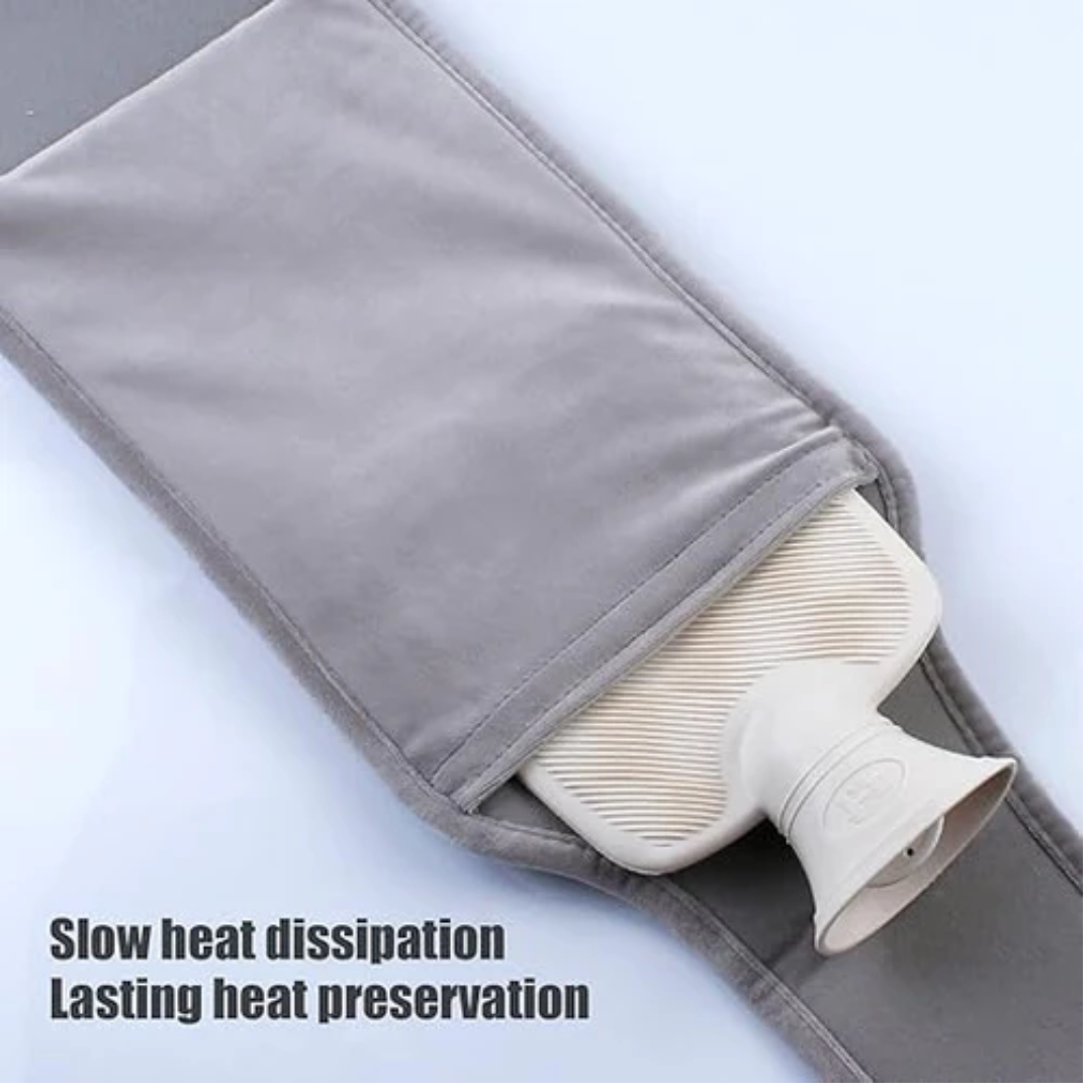 Plush Hot Water Bottle Waist Belt Cover Adjustable Warm Waist Wrap
