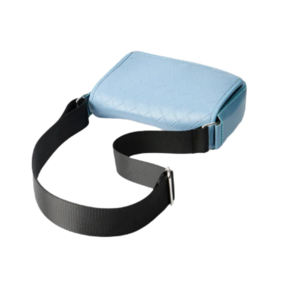 PU Square Shoulder Bag – Check Design, Structured Square Shape & Adjustable Shoulder Strap