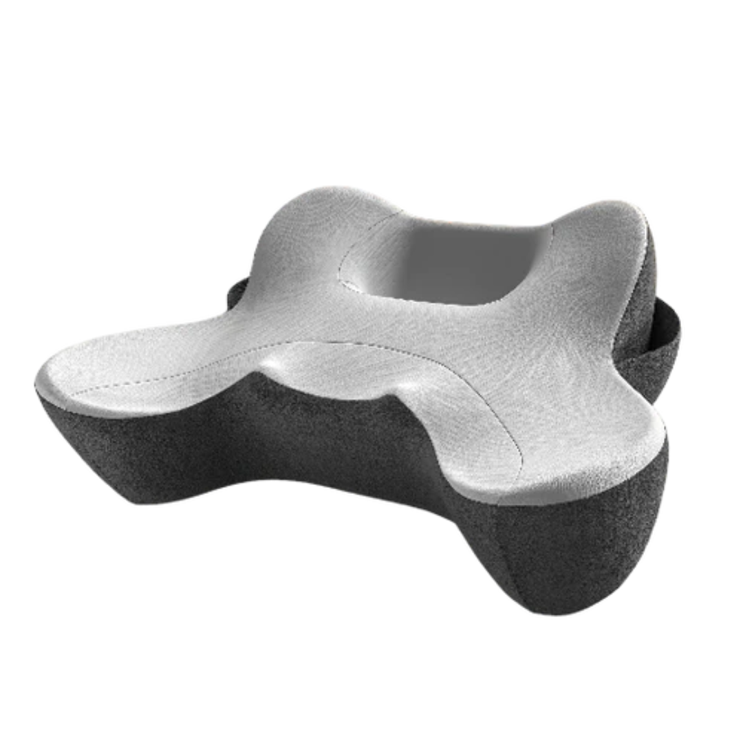 Memory Foam Bed Reading Pillow with Armrest Support & Side Pockets – Removable Washable Cover