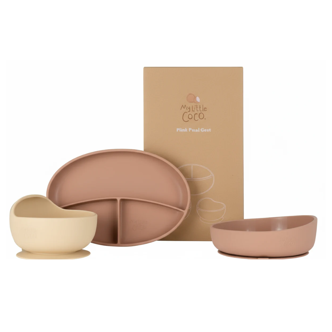 My Little Coco Mini Mealtime Set – 6-Piece Silicone Feeding Kit for Babies & Toddlers