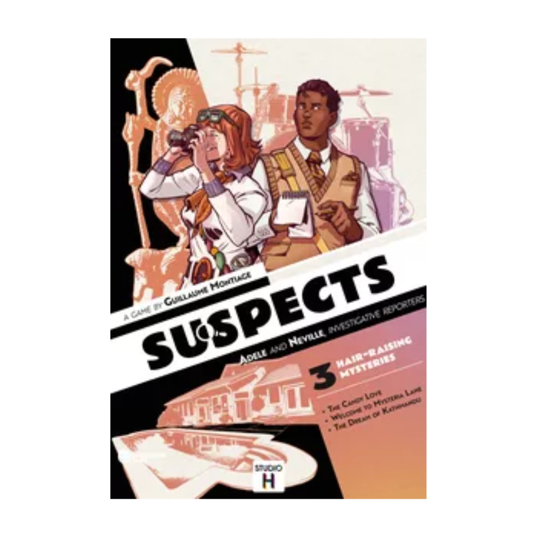 Suspects: Adele & Neville – Investigative Reporters Mystery Card Game by Studio H