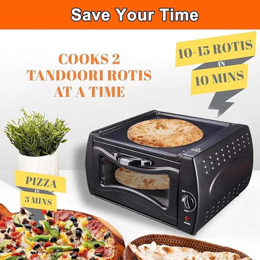2100W Electric Tandoor Oven Flatbread Cooker with Thermostat Control