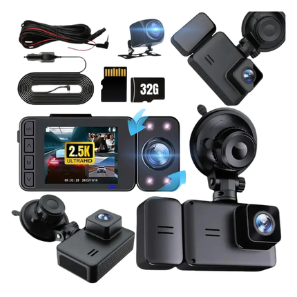 5K Front and 720p Rear Dash Cam Car DVR Recorder Wide Angle Night Vision