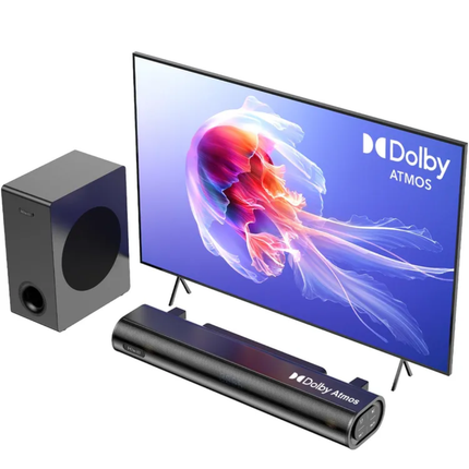 HiElite A21 2.1CH Dolby Atmos Soundbar 200W – Soundbar with Subwoofer, eARC, Bluetooth & Bass Control