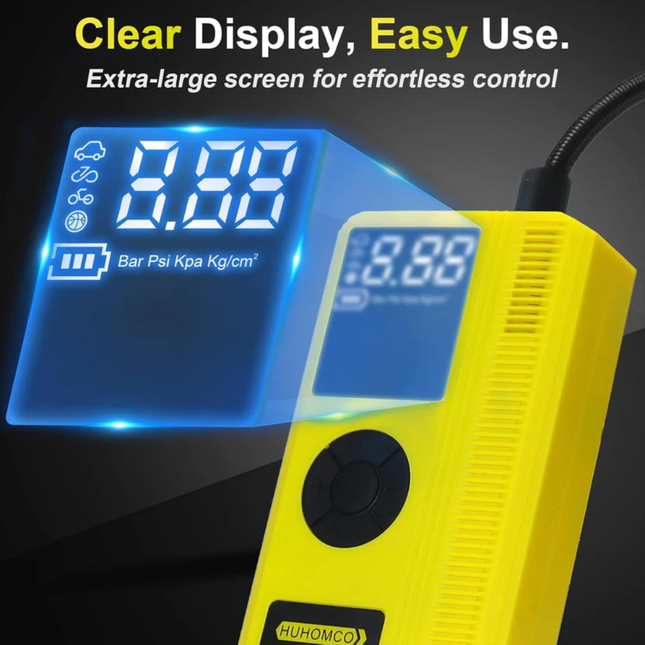 3000A 7-in-1 Car Jump Starter Power Pack 150PSI Air Compressor 12V Petrol & Diesel Portable Booster