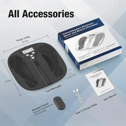 Foot Circulation Booster Machine – TENS & EMS Foot and Leg Massager for Circulation and Pain Relief