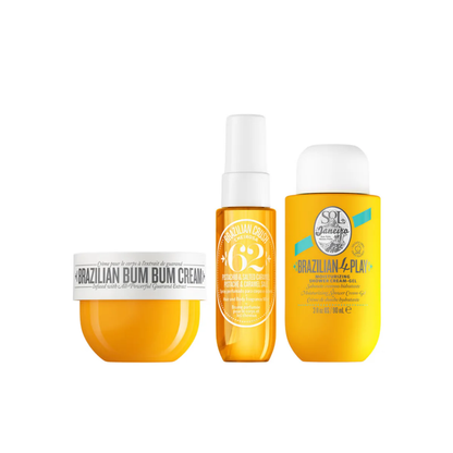 Sol de Janeiro Bum Bum Jet Set – Travel-Size Body Care Trio with Cheirosa ’62 Scent