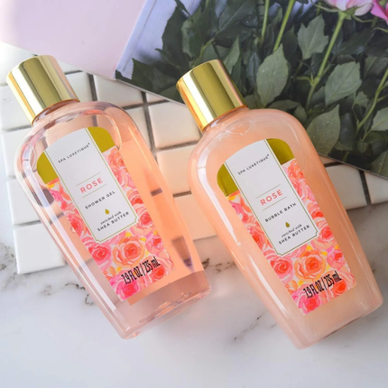 Spa Luxetique 10 Piece Rose Spa Gift Set – Luxury Bath Pamper Set for Women