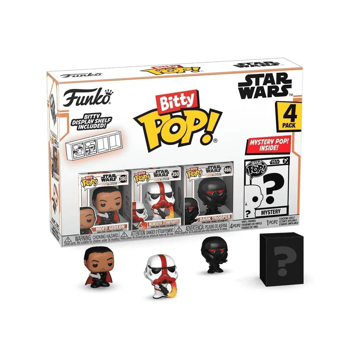 Funko Star Wars Bitty Pop! Mandalorian Mini Figures – Official Licensed 4-Pack Collectors Set