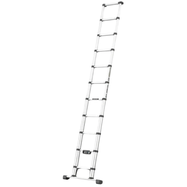 Click n Climb 3.8m Telescopic Ladder – Extendable Aluminium Ladder with Anti-Slip Feet