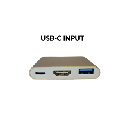High-Performance USB-C 3-in-1 Multi-Port Adapter – 4K HDMI, USB 3.0 & USB-C Power Delivery