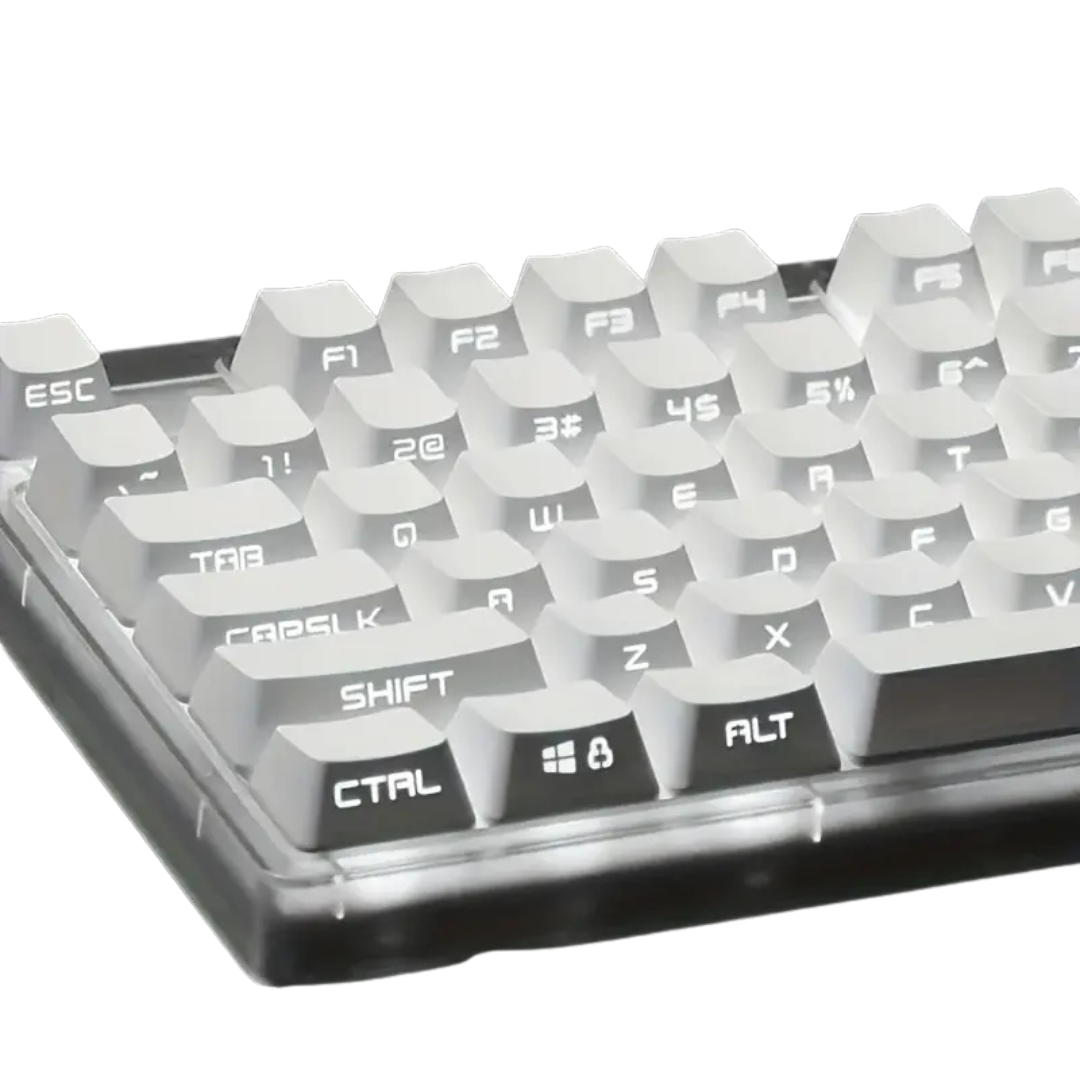 Minimalist 104 Keycap Set for Mechanical Keyboards – Backlit Friendly