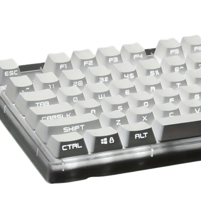Minimalist 104 Keycap Set for Mechanical Keyboards – Backlit Friendly