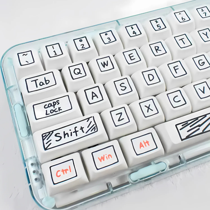 Graffiti Anime Keycap Set – XDA Profile, 125 Keys, PBT