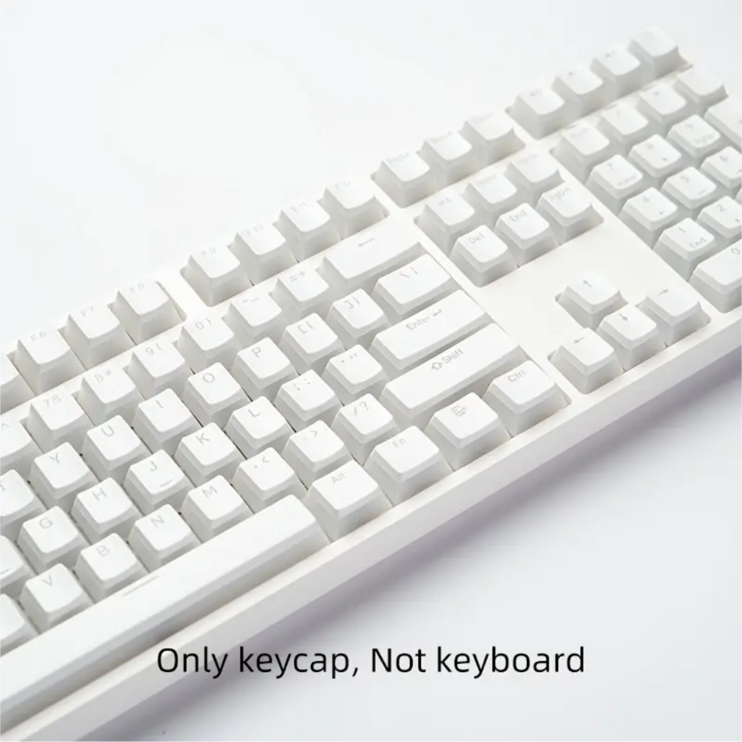 Dual-Tone Transparent PBT Keycap Set – OEM Profile, Minimalist Design