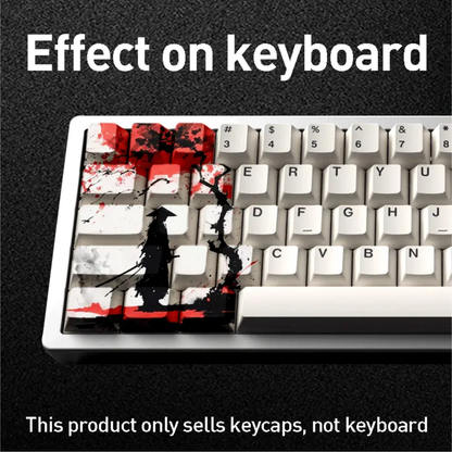 Samurai Silhouette Keycap Set – 15 Keys, Cherry/OEM Profile, PBT Dye-Sub