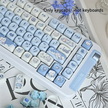 MOA Profile Panda Keycap Set – PBT Material, Multi-Color Design