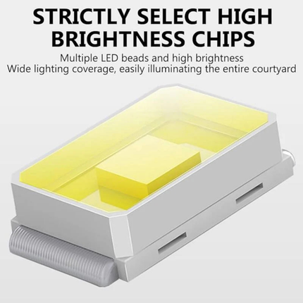 Solar House Number Light 6000K LED IP65 Waterproof Door Address Sign