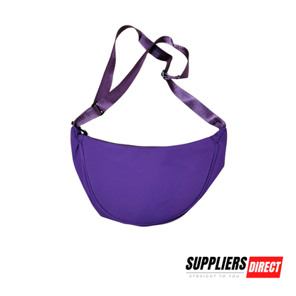 2025 Nylon Casual Crossbody Bag – Blue Lightweight Dumpling Shoulder Tote with Adjustable Strap & Zipper Closure