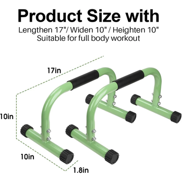AmazeFan Parallettes Push Up Bars – Calisthenics Training Stands for Dips & Handstands