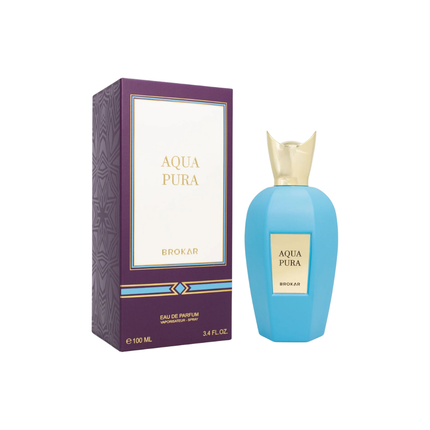 Brokar Aqua Pura Eau de Parfum 100ml – Fresh Citrus Musk Fragrance