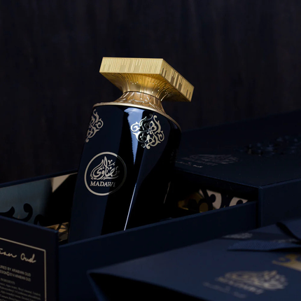 Arabian Oud Madawi Perfume 90ml – Luxury Fruity Floral Amber Fragrance