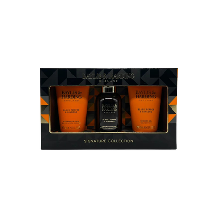 Baylis & Harding Mini Trio Grooming Gift Set – Hair & Body Wash, Aftershave Balm & Shower Gel