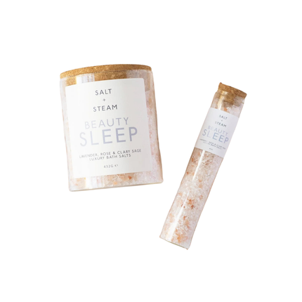 Beauty Sleep Bath Salts – Relaxing Lavender, Rose & Clary Sage Bath Soak (432G)
