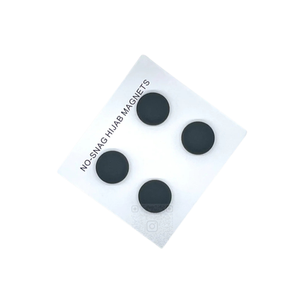 Black Hijab Magnets – No Snag Magnetic Hijab Pins (Pack of 4)