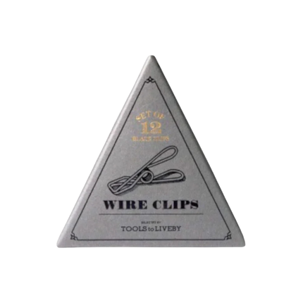 Black Mini Wire Clips 32mm – Spring Steel Paper Clips & Message Holders (12 Pack)