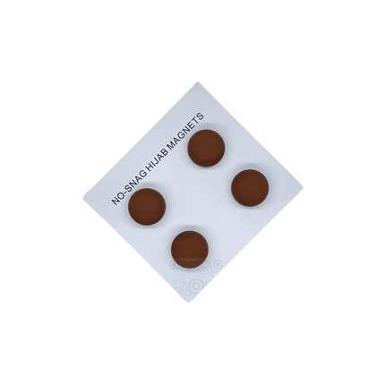 Brown Hijab Magnets – No Snag Magnetic Hijab Pins (Pack of 4)