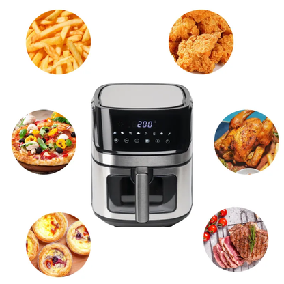 Best Cucina 8L Digital Air Fryer Family Size Touchscreen Hot Air Cooker