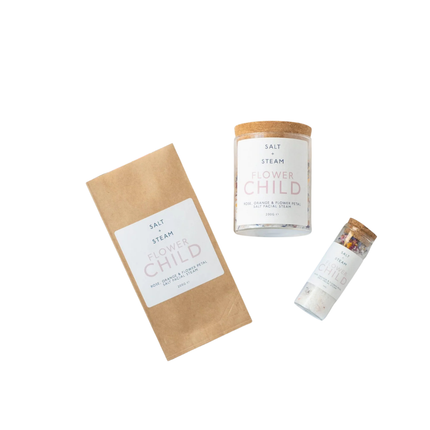 Flower Child Facial Steam Salts – Rose, Orange & Botanical Flower Steam (200G)