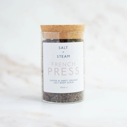 French Press Coffee Body Scrub – Sweet Orange Exfoliating Coffee Scrub -302G