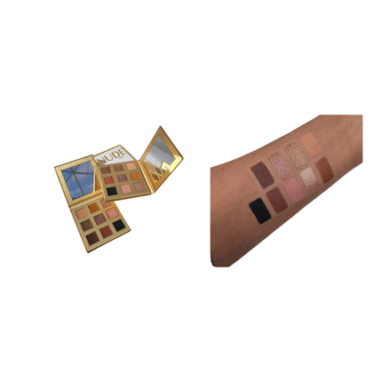 FWBeauty Rich Nude Palette – 9 Shade Eyeshadow Palette with 4 Neutral Lipsticks