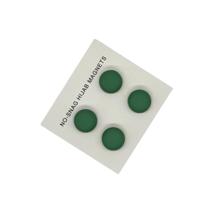 Green Hijab Magnets – No Snag Magnetic Hijab Pins (Pack of 4)
