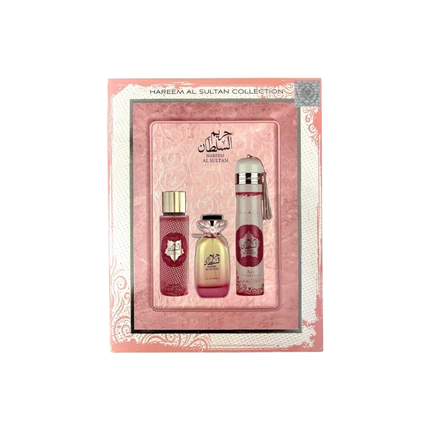 Hareem Al Sultan Fragrance Gift Set – EDP 100ml, Perfume Mist 250ml & Air Freshener 300ml