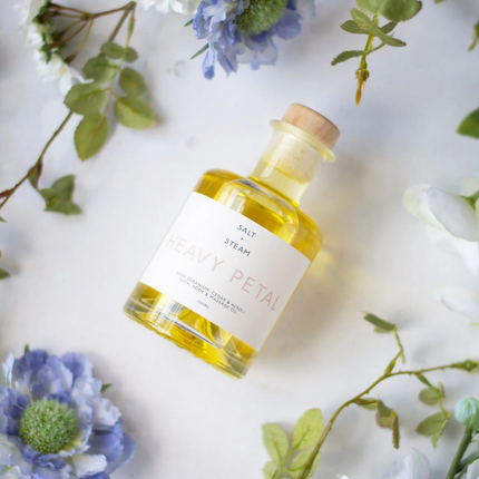Heavy Petal Massage Oil – Neroli, Cedarwood & Rose Geranium Body Oil  (200ml)