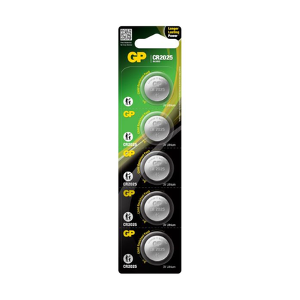 LiCB CR2025 3V Lithium Batteries – 5 Pack