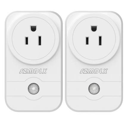 SZMDLX Plug-In Night Light Wall Adapter – US Plug with Built-In LED Sensor (2 Pack)