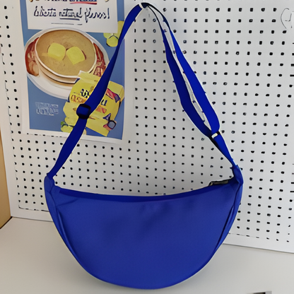 2025 Nylon Casual Crossbody Bag – Lightweight Dumpling Shoulder Tote with Adjustable Strap & Zip Closure