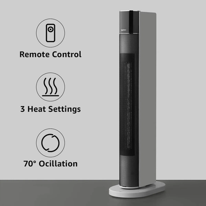Amazon Basics 2200W Tower Heater – ECO Mode, Oscillation & Remote Control