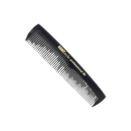 Kent Black Pocket Comb 128mm – Anti Static Coarse & Fine Tooth Men's Comb
