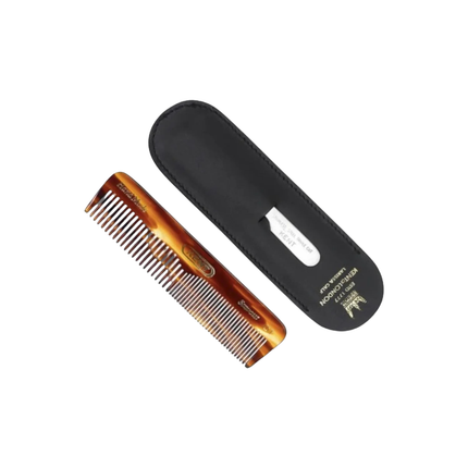 Kent NU19 Pocket Comb Set – Comb with Leather Case & Nail File