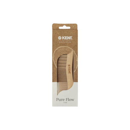 Kent Pure Flow Wooden Comb – FSC Certified Natural Wood Detangling Comb