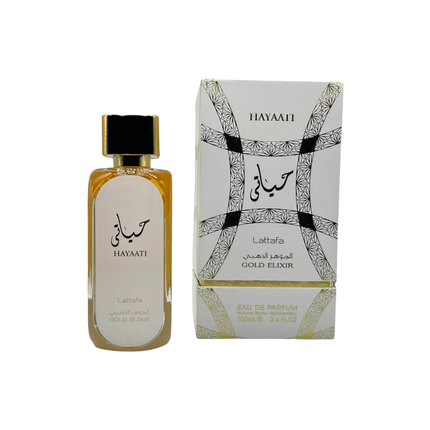Lattafa Hayaati Gold Elixir Eau de Parfum 100ml – Spicy Amber Fragrance